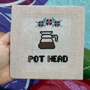 Coffee Pot Head Handmade Picture